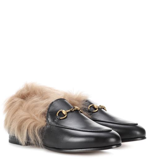 gucci fur loafers ebay|gucci fur lined loafer.